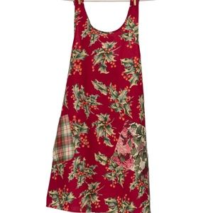 April Cornell Kids Apron Christmas Patchwork NWT